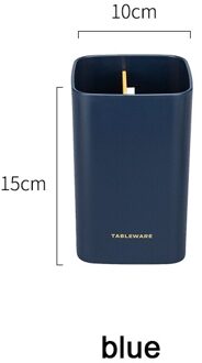 Keuken Gebruiksvoorwerp Houder Lepel Vork Bestek Muur Afdruiprek Opbergdoos Koken Tool Bestek Organisator Rack Servies Blauw