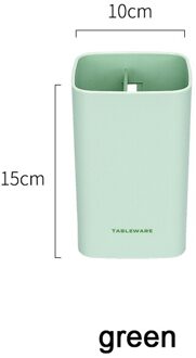 Keuken Gebruiksvoorwerp Houder Lepel Vork Bestek Muur Afdruiprek Opbergdoos Koken Tool Bestek Organisator Rack Servies groen