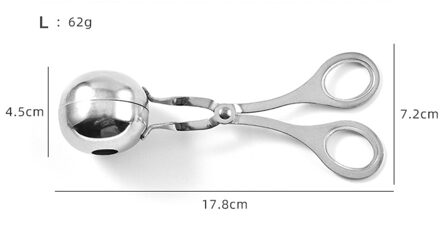 Keuken Gehaktbal Maker Tool Rvs Gevulde Gehaktbal Clip Diy Vis Vlees Rijst Bal Maker Non-stick Gehaktbal Mold