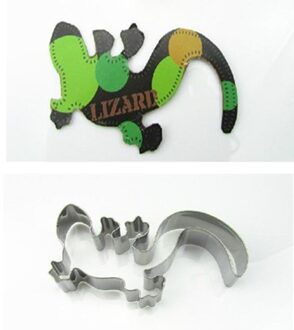 Keuken gereedschap big gecko hagedissen vorm 3d diy cookie cutter biscuit gebak cutter bakken kookgerei