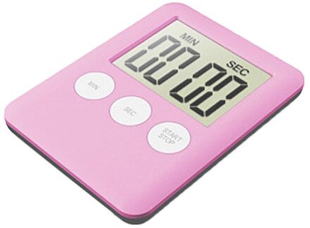 Keuken Gereedschap Keuken Timer Count Up Down Wekker Timers Gebruik Magnetische Lcd Digital Kitchen Cooking Timer #50G roze