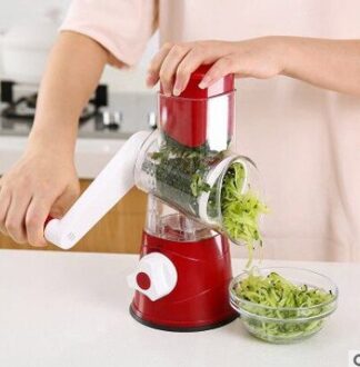 Keuken Gereedschap Multi-Functionele Groente Kaas Cutter Slicer Shredder Grinder Koken Gadgets Rood