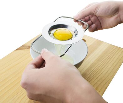 Keuken Gereedschap Roestvrij Staal Ei Separator Tool Lepel Eigeel White Separator Ei Divider Houder Keuken Gadgets
