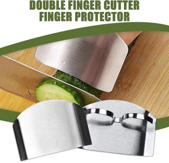 Keuken Gereedschap Roestvrij Staal Multi-purpose Anti-Snijden Vinger Guard Groente Snijden Hand Protecter Keuken Accessoires #50 B