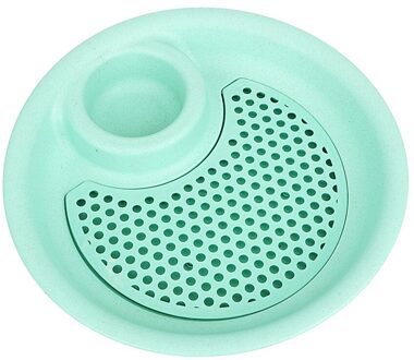 Keuken Gereedschap Ronde Plastic Saus Snack Schotel Fruitschaal Aftappen Knoedel Plaat Dumplings Schotel Dual-layer Disc Tool Groen