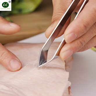 Keuken Gereedschap Varken Haar Clip Rvs Fishbone Klem Visgraten Klem Huishoudelijke Keukengerei Haar Epileren Pincet