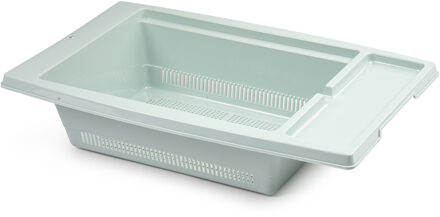 Keuken gootsteen/aanrecht vergiet/afdruiprek kunststof 43 x 27 x 10 cm mintgroen
