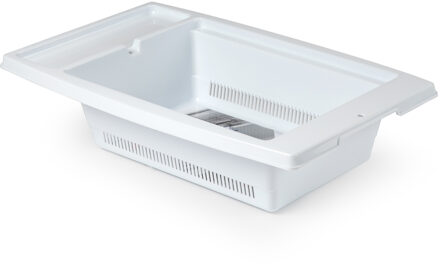 Keuken gootsteen/aanrecht vergiet/afdruiprek kunststof 43 x 27 x 10 cm wit