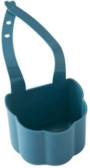 Keuken Gootsteen Rek Spons Zeep Puin Rack Plastic Opknoping Opslag Mand Kraan Organisator Plank Draagbare Home Kitchen Tool Blauw