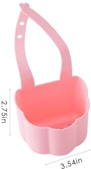 Keuken Gootsteen Rek Spons Zeep Puin Rack Plastic Opknoping Opslag Mand Kraan Organisator Plank Draagbare Home Kitchen Tool roze