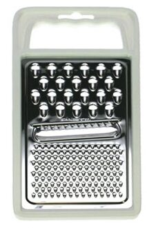 Keuken groente/kaas Rasp - plat model - kunststof/metaal - 25 x 11 cm