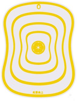 Keuken Hakblokken Tool Flexibele Transparante Snijplank Keuken PP Snijplanken Indeling Snijplank geel