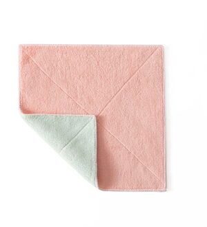 Keuken Handdoek Opknoping Zakdoek Huishoudelijke Water Absorptie Niet Te Werpen Haar Verdikte Vaatdoek Hand Wassen Handdoek roze groen