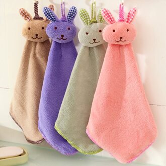 Keuken Handdoek Schotel Doeken Leuke Cartoon Super Absorberende Keuken Wassen Doek Vegen Handdoek Voor Drogen Gerechten Vegen Schotel Rags Donkerbruin