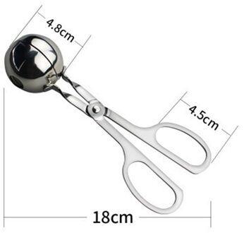 Keuken Handige Gehaktbal Maker Rvs Gevulde Gehaktbal Clip Diy Vis Vlees Rijst Bal Maker Gehaktbal Mold Gereedschap