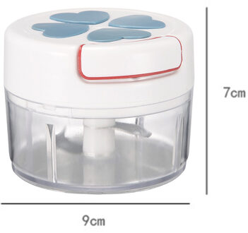 Keuken Handleiding Groente Fruit Chopper Cutter Chopper Knoflook Cutter Fruit Twist Processor Shredder Vlees Crusher Keuken Acc Blauw