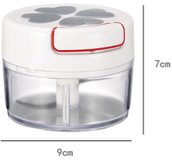 Keuken Handleiding Groente Fruit Chopper Cutter Chopper Knoflook Cutter Fruit Twist Processor Shredder Vlees Crusher Keuken Acc Grijs