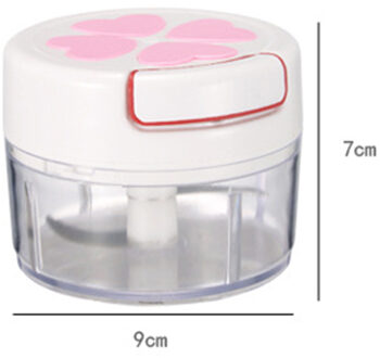 Keuken Handleiding Groente Fruit Chopper Cutter Chopper Knoflook Cutter Fruit Twist Processor Shredder Vlees Crusher Keuken Acc Roze