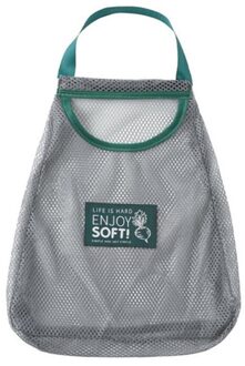 Keuken Herbruikbare Polyester Trekkoord Fruit Groente Opknoping Mesh Opbergtas Ademend Eco-vriendelijke Organizer