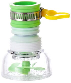 Keuken Home Water Kraan Filter Kraan Hoofd 360 ° Roterende Nozzle Anti-Splash Waterbesparende Booster Douche Voor badkamer 01 groen