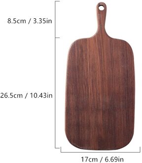 Keuken Houten Hakblokken Beuken Walnoot Snijplank Pizza Brood Fruit Sushi Lade Hangable Antislip Keuken Gereedschap okkernoot B