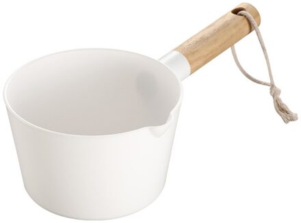 Keuken Houten Lange Handvat Water Pollepel Badkamer Bailer Wit Water Scoop Woonaccessoires