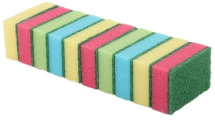 Keuken/huishoud schuursponsjes 9 x 6 cm - Voordeelpakket 20x stuks