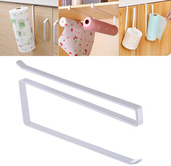 Keuken Ijzer Stof Houder Opknoping Badkamer Toilet Roll Paper Holder Handdoekenrek Papieren Handdoek Houder Keuken Gereedschap Organisator