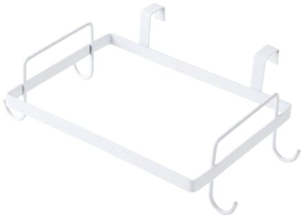 Keuken Kast Terug Vuilniszak Rack Kast Deur Vuilniszak Houder Opknoping Keukenkast Opknoping Krooshek Keuken Gereedschap wit