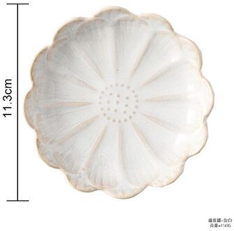 Keuken Keramische Olie Azijn Boter Gerechten Sojasaus Dompelen Bowls Mini Schotel Japanse Stijl Voorgerecht Platen Snack Lade 1 stuks stijl 1 wit