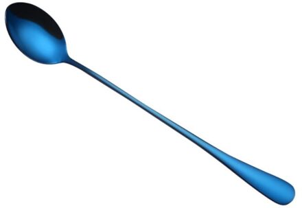 Keuken Kleurrijke Roestvrij Stalen Lepel Lange Steel Lepels Bestek Koffie Drinken Gereedschap Keuken Gadget blauw