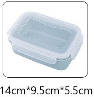 Keuken Koelkast Korrels Opslagtank Opbergdoos Clamshell Scherper Blikjes Verzegeld Opslagtank Afdichting Pot Voedsel Opslag Container blauw-rechthoek