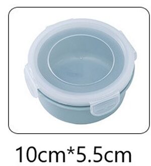 Keuken Koelkast Korrels Opslagtank Opbergdoos Clamshell Scherper Blikjes Verzegeld Opslagtank Afdichting Pot Voedsel Opslag Container blauw-ronde