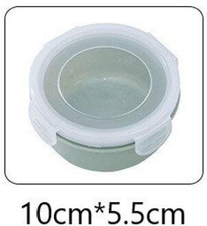 Keuken Koelkast Korrels Opslagtank Opbergdoos Clamshell Scherper Blikjes Verzegeld Opslagtank Afdichting Pot Voedsel Opslag Container groen-ronde