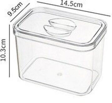 Keuken Koelkast Vriezer Ruimte Saver Organizer Thuis Voedsel Transparante Plastic Organizer Container Koelkast Opbergdozen