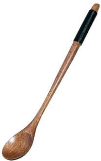 Keuken Koken Houten Lange Lepel Gebruiksvoorwerp Tool Servies Lepel Soep Theelepel Roeren Lepel Koffielepels Paars