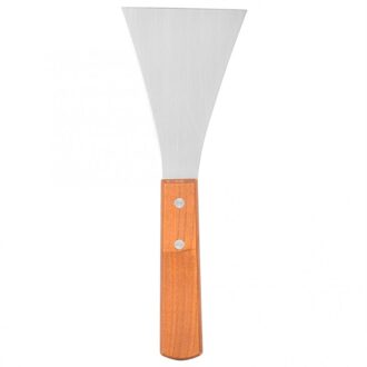 Keuken Koken Schop Houten Handvat Rvs Barbecue Bbq Grill Schraper Pancake Flipper Spatel Roosteren Schop Tang Set