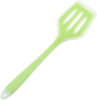 Keuken Koken Turner Silicone Ingelaste Koken Spatel Koken Gebruiksvoorwerp Voor Thuis Rundvlees Vlees Schraper Kookgerei groen wit