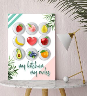 Keuken Konseptli Canvas Tafel 35x50cm-15