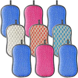 Keuken Krachtige Non-stick Pan Olie Fiber Afwassen Handdoek Kom Wassen Brush Tool Keuken Schoonmaken 9 Stuks Бытовая Уборка