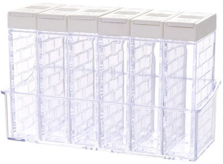 Keuken Kruiden Flessen Transparante Kruidkruik Kruiden Fles Suiker Organizer Box Container Keuken Gereedschap Ivoor