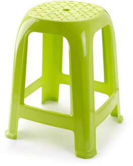 Keuken krukje/opstapje - groen - kunststof - 46 cm