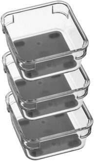 Keuken lade organizer bakje - Set van 6x stuks - 1-vaks - Tidy Smart serie - kunststof - 9 x 9 x 4,5