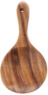 Keuken Lange Steel Houten Lepel Rijst Keukengerei Koken Gereedschap 32CC