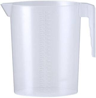 Keuken maatbeker/mengbeker - kunststof - transparant - 2200 ml - schenktuit