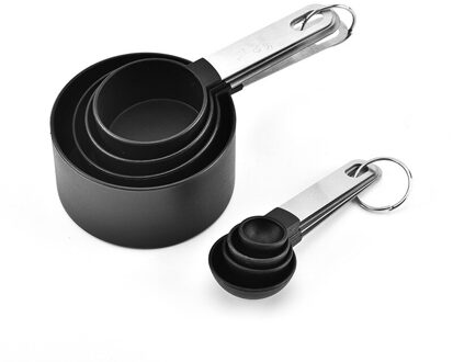 Keuken Maatlepels Theelepel Koffie Suiker Scoop Cake Bakken Meel Maatbekers Keuken Koken Gereedschap zwart