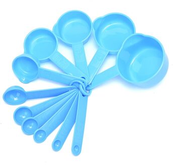 Keuken Maatlepels Theelepel Koffie Suiker Scoop Cake Bakken Meel Maatbekers Keuken Koken Tool blauw