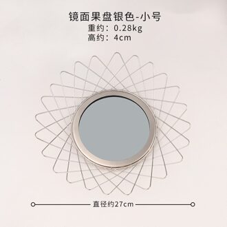 Keuken Mand Container Kom Metalen Draad Mand Keuken Afvoer Rack Fruit Groente Opslag Houder Snack Lade Kom zilver-S