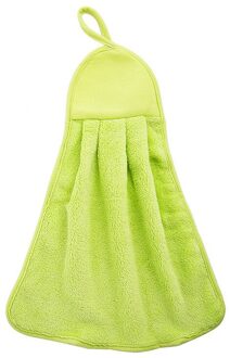 Keuken Microfiber Doek Coral Fluwelen Water Absorberend Doekje Handdoek Handdoek Keuken Badkamer Handdoek groen