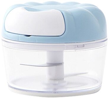 Keuken Mini Groente Voedsel Chopper Hand Pull Knoflook Gember Peper Cutter Gereedschap Knoflook Stamper Handmatig Sloeg De Knoflook Artefact blauw